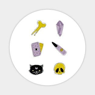 Witchy Items Set Magnet